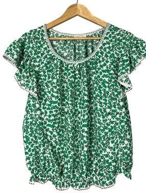 Max Studio Chiffon Blouse Elastic on Bottom